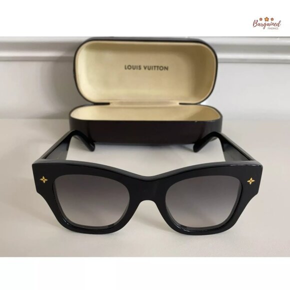 Authentic LOUIS VUITTON Black Acetate 2021 Rendez-Vous Square Sunglasses Z1562W - Picture 9 of 14